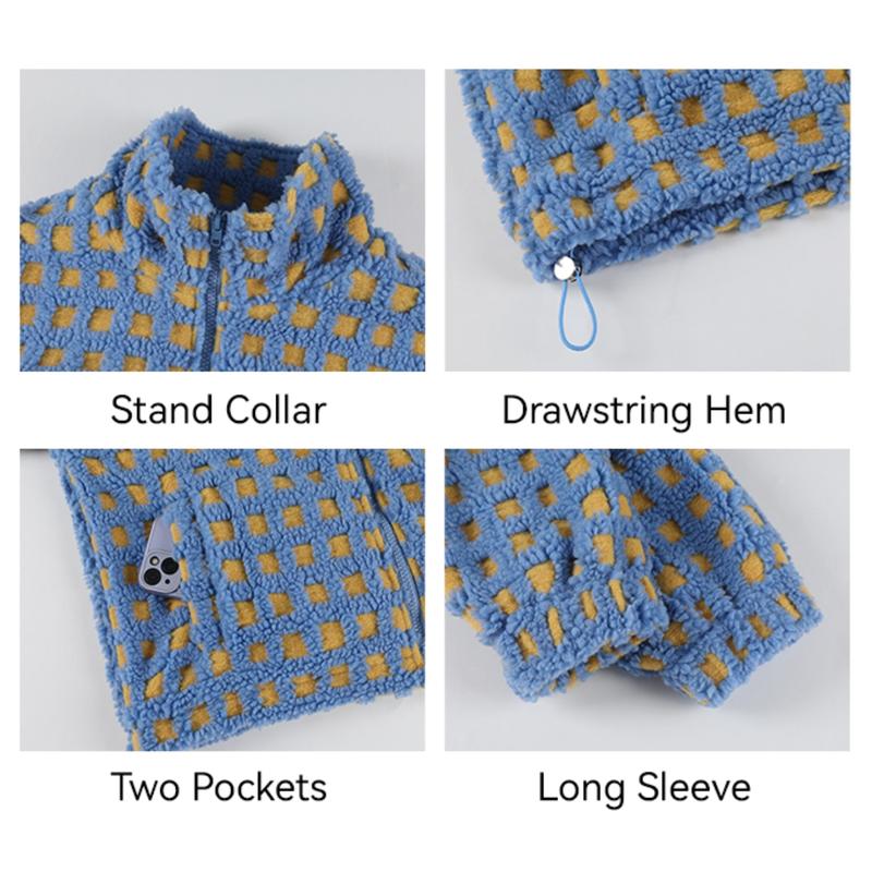 Cozy Plaid Sherpa Fleece Jacket