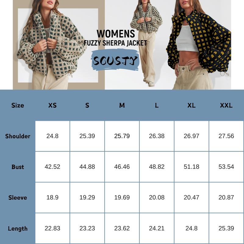Cozy Plaid Sherpa Fleece Jacket